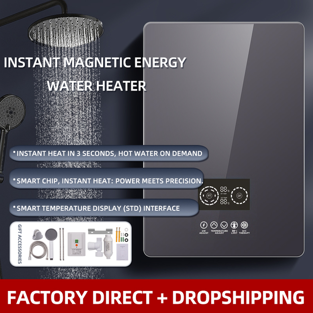 Tankless Electric Induction Shower Water Heater