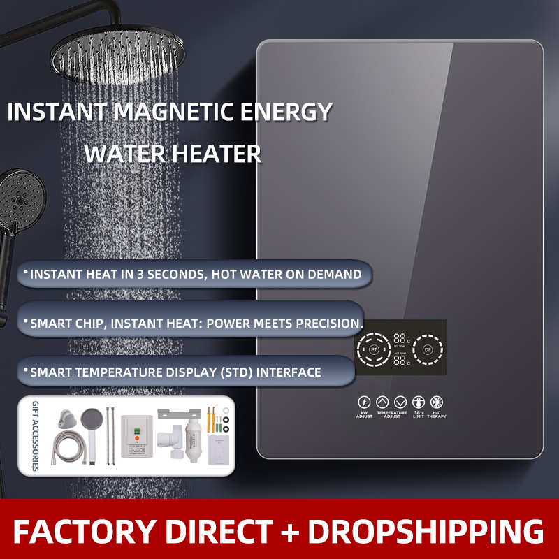 Tankless Electric Induction Shower Water Heater